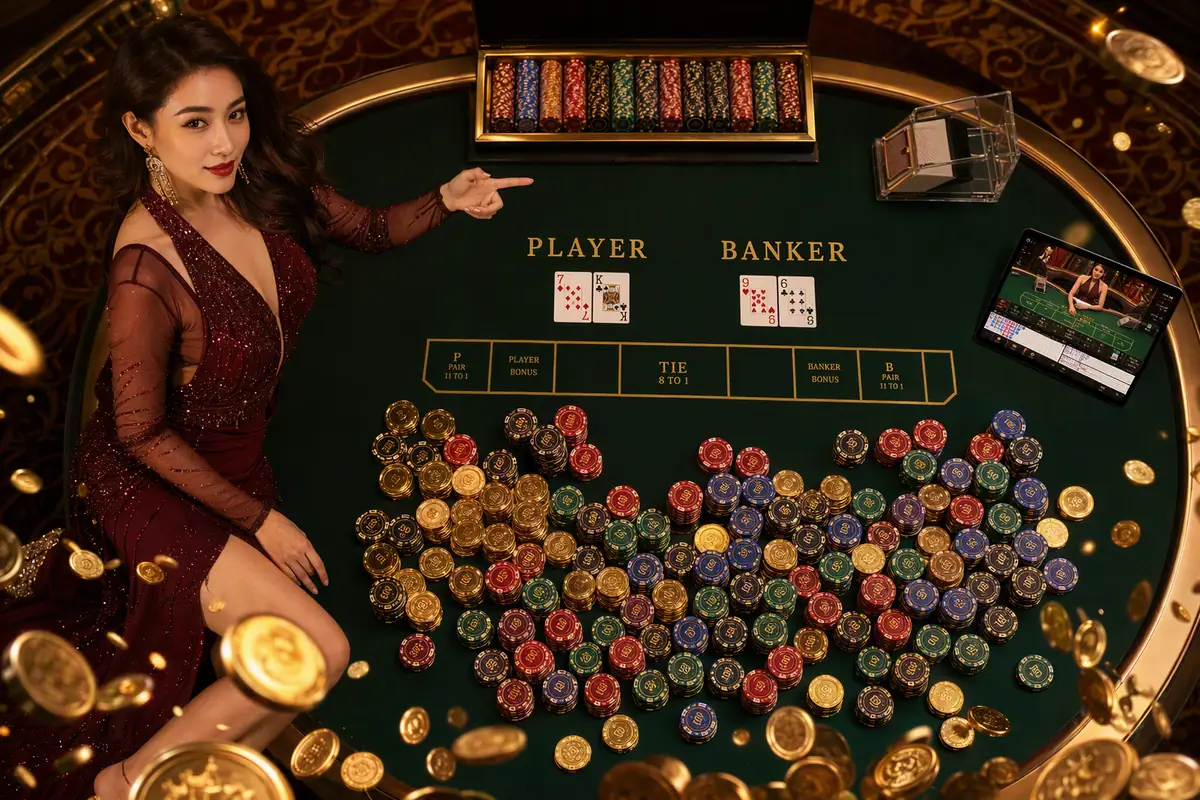 mm7373 Casino meja baccarat live dealer
